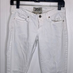 Lucky Brand White Zoe Straight Jeans 0